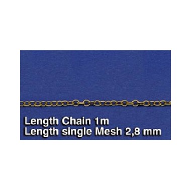 Chaine metal 2.8mm longueur 1m 