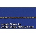 Chaine metal 2.8 mm longueur 1 m