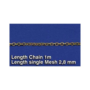 Chaine metal 2.8 mm longueur 1 m