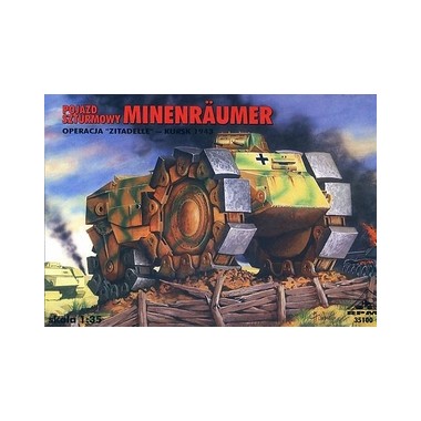 Maquette Engin de déminage allemand "Minenräumer", 2ème GM 1943