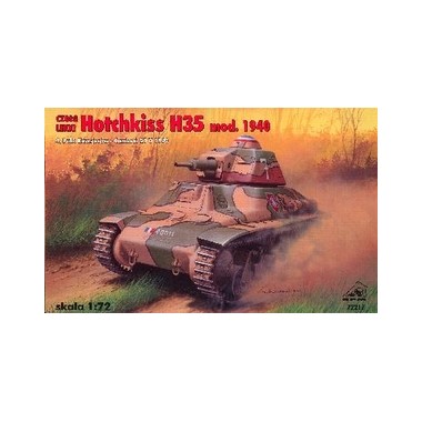 Maquette Char léger Hotchkiss H35 version tardive, 2ème GM France 1940