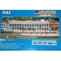 Maquette gare SNCF Nogent TGV avc chariots de quai