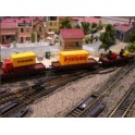 Coffret 3 wagons plats avec véhicules Cirque Pinder