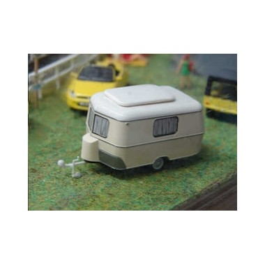 Miniature Caravane Eriba Familiale beige
