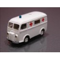 Miniature Peugeot D3A Ambulance Croix-Rouge Française