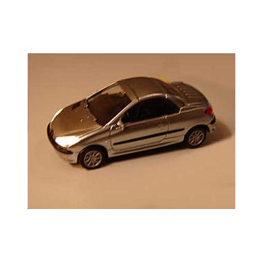 Miniature Peugeot 206 CC Gris métallisé, Phares eclairés