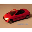Miniature Peugeot 206 Cabriolet Bleu, Phares eclairés