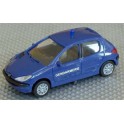 Miniature Peugeot 206 Gendarmerie, avec gyrophare