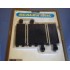 Scalextric slot-car Pistes 1/4 droites, 2 éléments