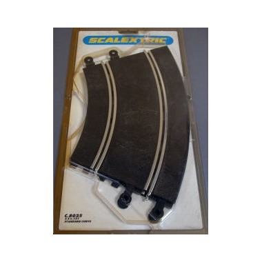 Scalextric slot-car Pistes courbes standard 45°, 2 éléments