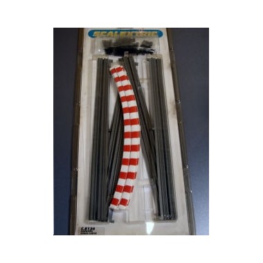 Scalextric slot-car Rails de sécurité courbes 45° et vibreurs