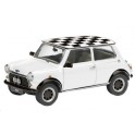 Miniature Mini Cooper blanche toit damier