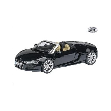 Miniature Audi R8 Spyder noir fantome