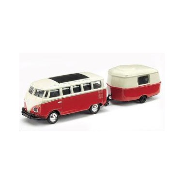Miniature Volkswagen Kombi T1 + Caravane Miniature Volkswagen Kombi T1 + Caravane