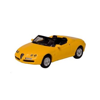 Miniature Alfa Romeo Spider Jaune