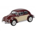 Miniature Volkswagen Coccinelle Bordeaux/Beige