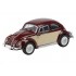 Miniature Volkswagen Coccinelle Bordeaux/Beige