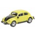 Miniature Volkswagen Coccinelle Jaune/Noire