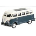 Miniature Volkswagen T1 Samba Bleu/Blanc