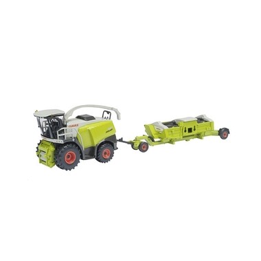 Miniature Claas Jaguar 980 Direct Disc 610 avec remorque