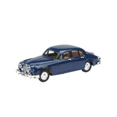 Miniature Jaguar MkII bleue