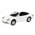 Miniature Porsche 911 cabriolet blanche