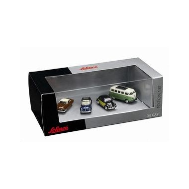 Miniatures Volkswagen T1 Samba, Coccinelle et Karmann Ghia, Coffret cadeau