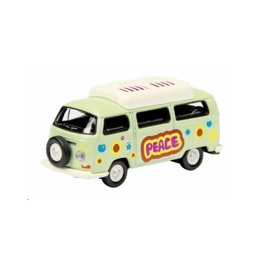 Miniature Volkswagen T2A camping-car Peace and Love