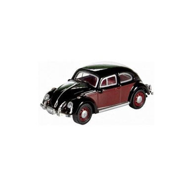 Miniature Volkswagen Coccinelle noir/rouge