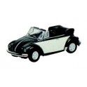 Miniature VW Coccinelle Noire/Blanche