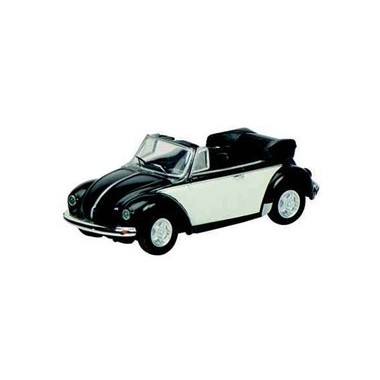 Miniature VW Coccinelle Noire/Blanche