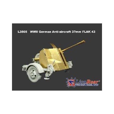 Maquette canon anti-aérien allemand 37mm Flak 43, 2ème GM