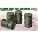 German WWII 200L Oil Drums