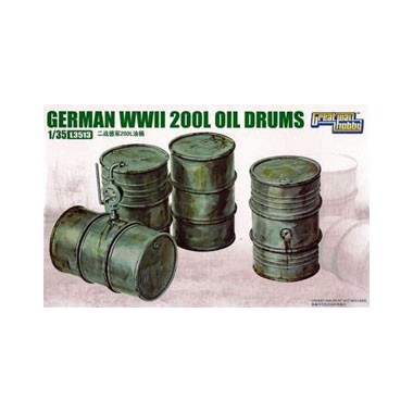 German WWII 200L Oil Drums