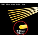 Brass Beams 0.3 mm Round 