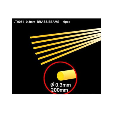 Brass Beams 0.3 mm Round 