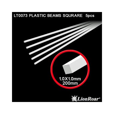 Plastic Beams 1 mm Square