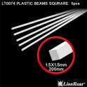 Plastic Beams 1.5 mm Square