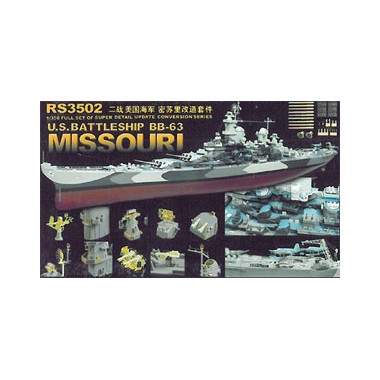 Kit d'amélioration WWII US Navy Battleship BB-63 Missouri pour Tamiya