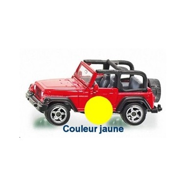 Miniature Jeep Wrangler jaune