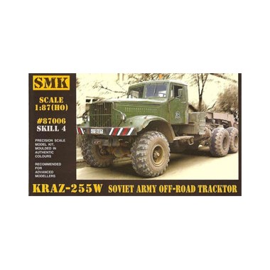Maquette tracteur tout-terrain armée soviétique KrAZ-255W