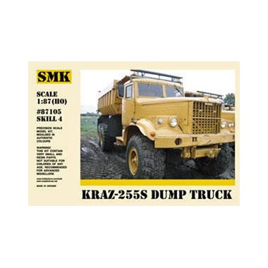 Maquette camion à benne basculante soviétique KrAZ-255S