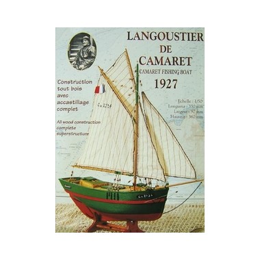 Maquette Yann et Gael, langoustier de Camaret 1927