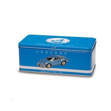 Miniature Alpine A110 1800 Bleue 1973 Boite cadeau métal