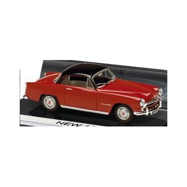 Miniature Simca Coupé de ville Bordeaux/Noir 1956