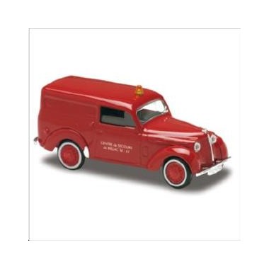 Miniature Renault Juvaquatre Pompiers de Bellac 1952