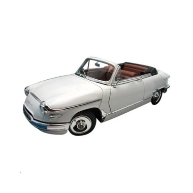 Miniature Panhard PL17 cabriolet blanche 1962