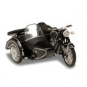 Miniature BMW R60-2 + Side-car noire