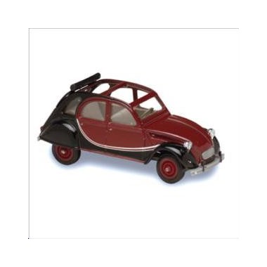 Miniature Citroen 2CV Charleston Noir/Bordeaux Miniature Citroen 2CV Charleston Noir/Bordeaux