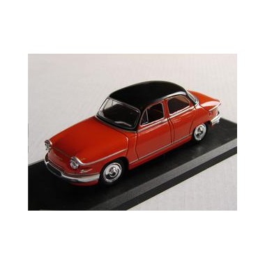 Miniature Panhard PL17 Orange toit noir 1961